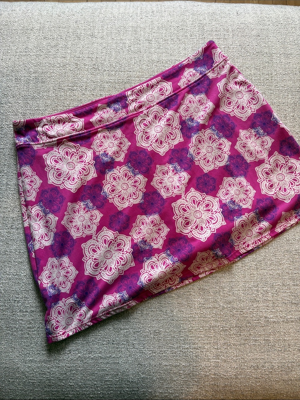 Tranquility by Colorado Clothing Pink Floral Tennis Skort XL Athletic Skirt